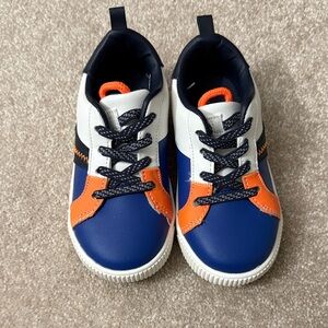 Carters Toddler Blue and Orange Sneakers